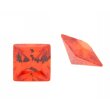 Zirkonia orange carre princess cut 4 x 4 mm