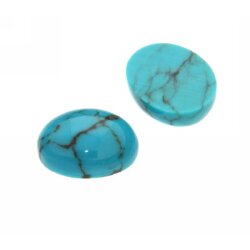 Türkis oval cabochon 8 x 5 mm