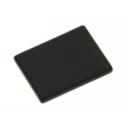 Ringstein rechteck flach 6 x 4,5 x 1,2 mm Onyx