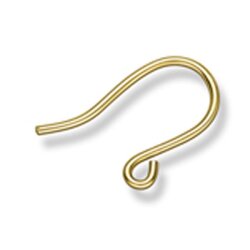 Ohrhaken stark 585/- gelb