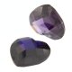 Zirk. amethyst mit Bohrung 20 x 20 mm