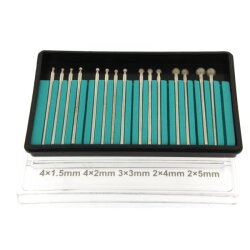 Diamantschleifer Kugelfräser Set 15 St.