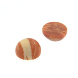 Rek. Koralle marmoriert cabochon Ø 6,0 mm