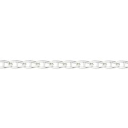 Steg-Panzerkette diamantiert Silber