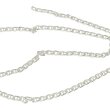 Steg-Panzerkette diamantiert Silber