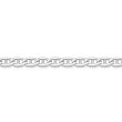 Steg-Panzerkette diamantiert Silber