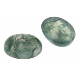 Cabochon oval 5 x 3 mm Moosachat