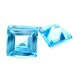 Synth. Aqua carre step cut 2 x 2 mm