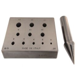 Einstauchmatrize oval 4 - 14 mm