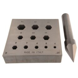 Stauchmatrize sechseckig 4 - 14 mm