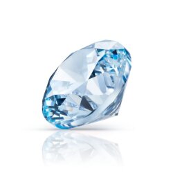 Zirkonia powder blue Brillantschliff