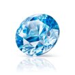 Zirkonia baby blue Brillantschliff