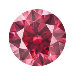 Zirkonia deep pink Brillantschliff