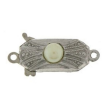 Schliee 19 x 7 mm Silber rhod.