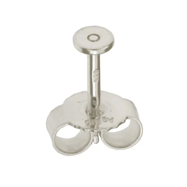 Ohrstecker mit Platte Ø 3,0 mm Silber