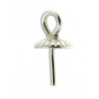 Stiftse mit Perlschale  4,0 mm Silber