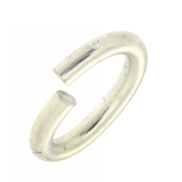 Bindering oval 7,0 mm Silber