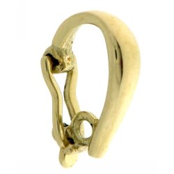 Anhängerschlaufe 11,5 x 7,6 mm 375/- gelb