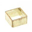 Zargenfassung carre 6 x 6 mm 585/- gelb