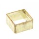 Zargenfassung carre 6 x 6 mm 585/- gelb